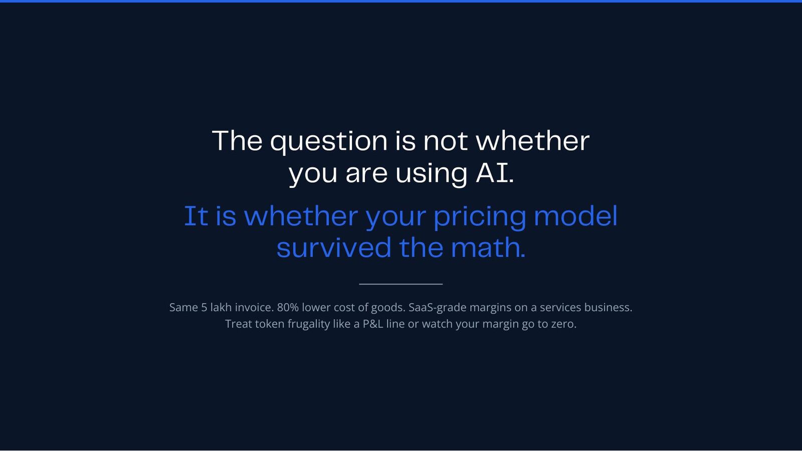 Tokens are the new line items, slide 6