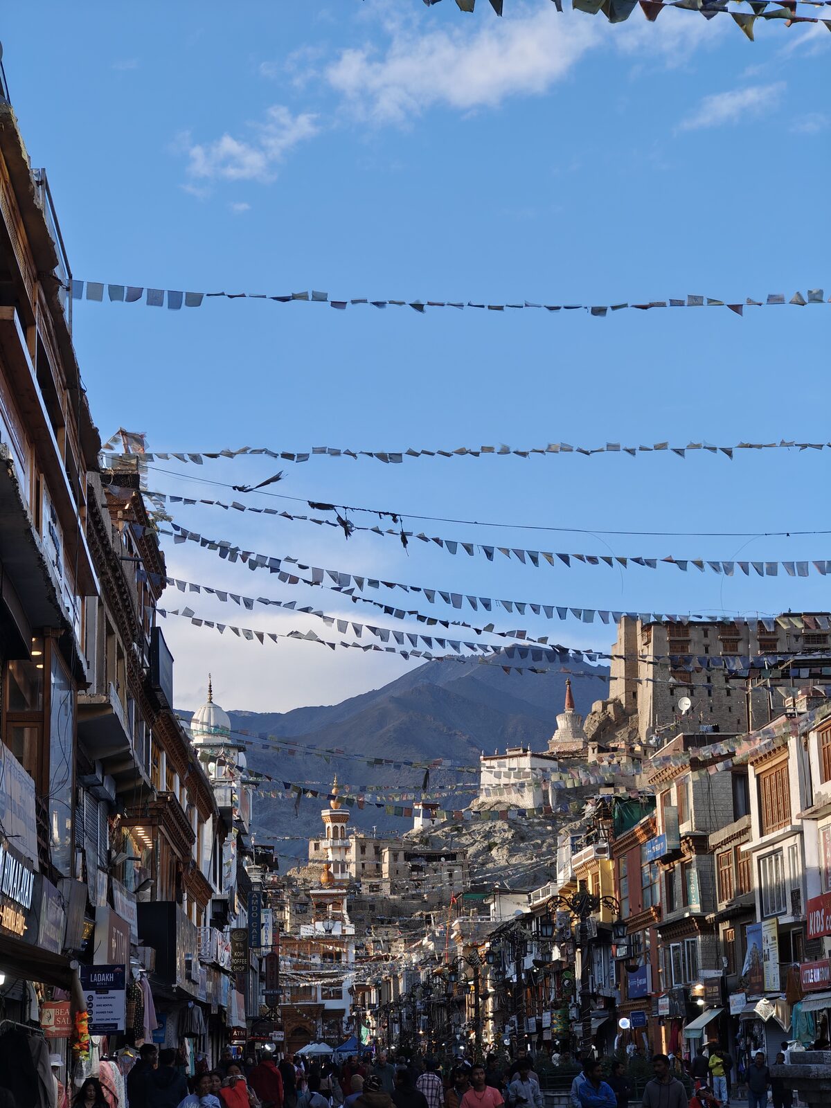 People in the Leh bazaar