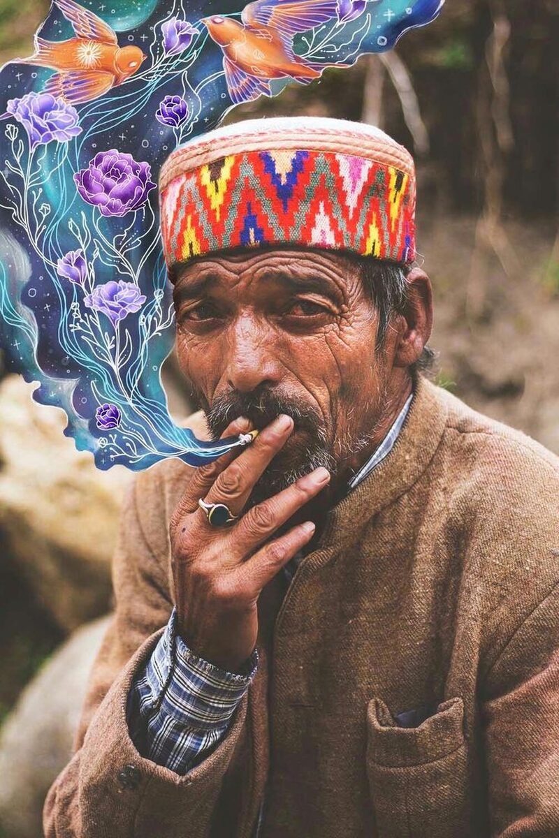 A Himachali man in a cap