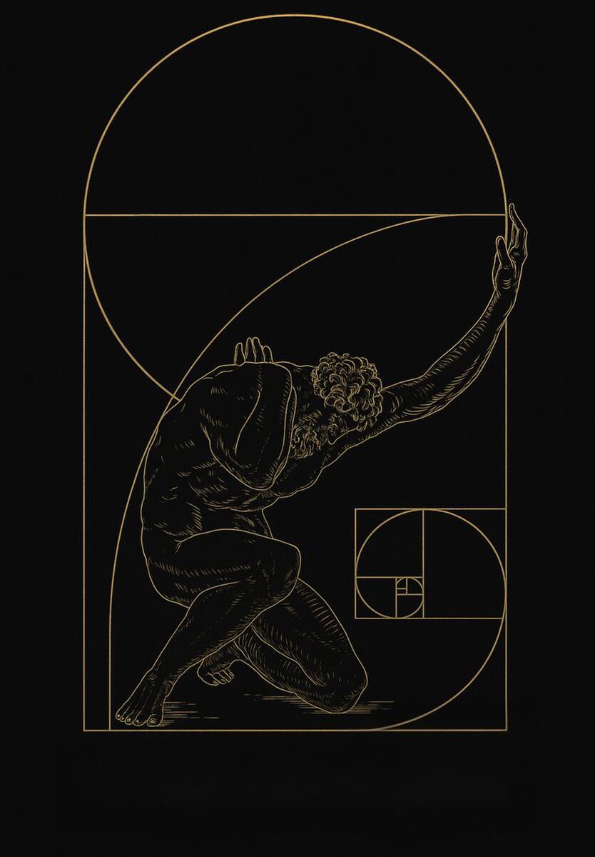 A figure in the golden ratio