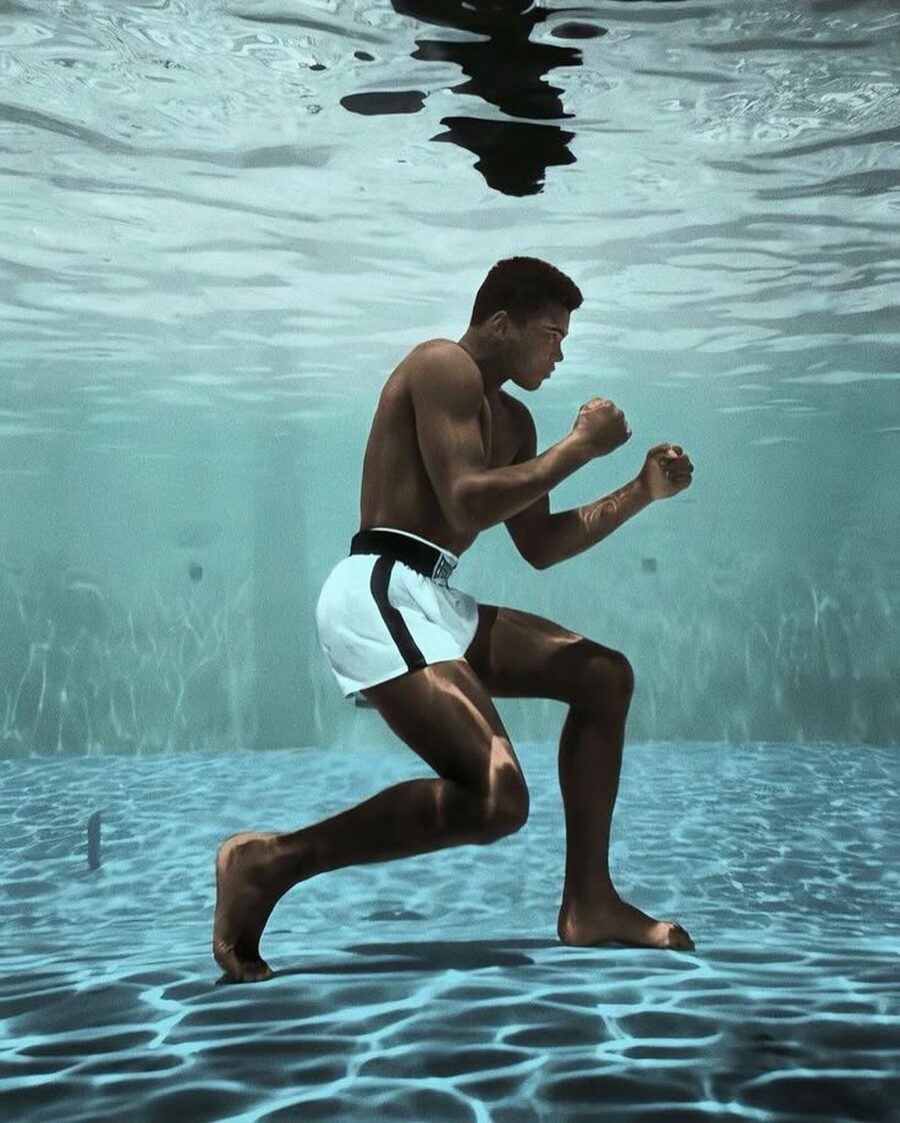 Ali under water