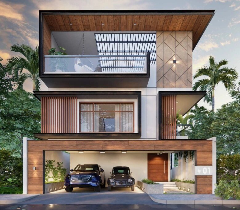 one of the villas