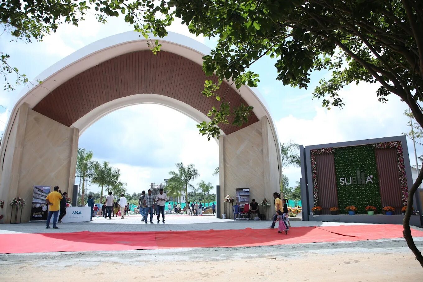 the gate on event day
